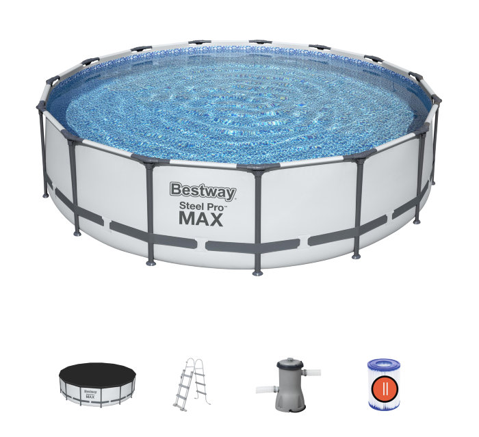 Bestway Steel Pro™ MAX pool Ø457 cm hvid